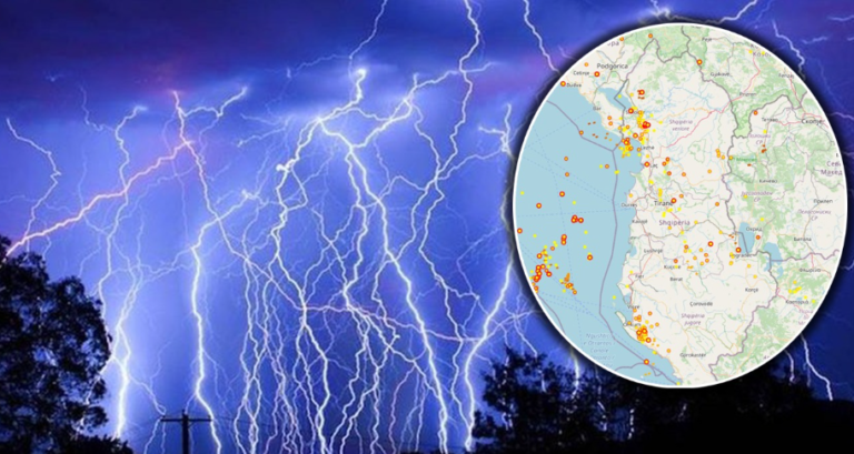 Rrebeshe, stuhi të forta ere dhe rrufe, parashikimi i motit për këtë të diel